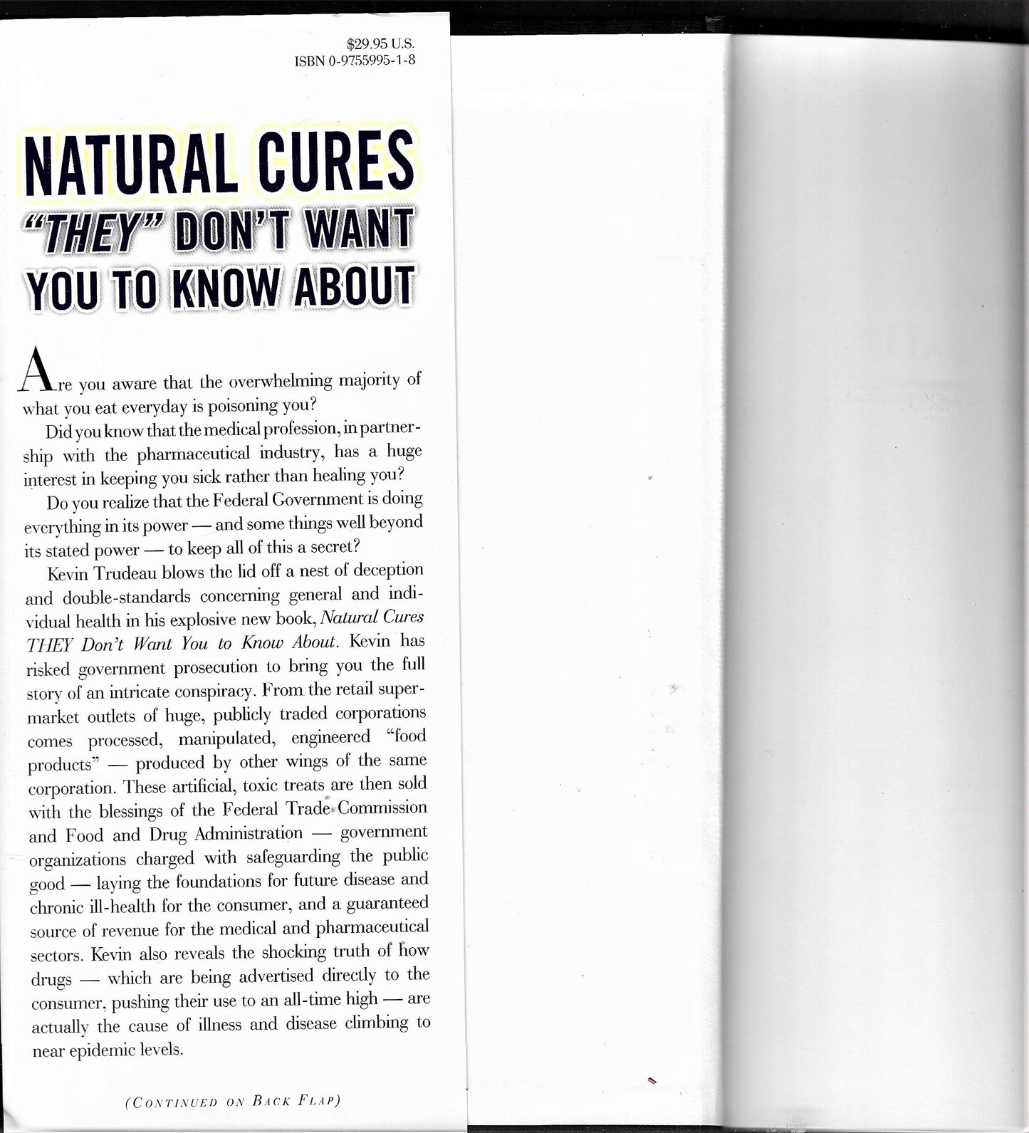 Natural Cures "They" Don't Want You To Know About [Hardcover] Trudeau, Kevin