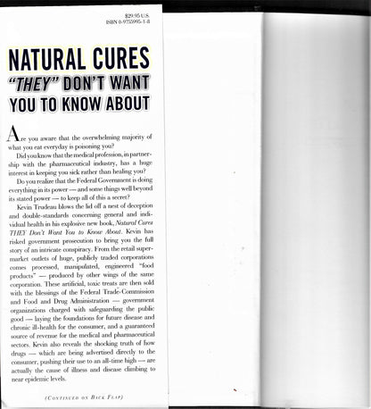 Natural Cures "They" Don't Want You To Know About [Hardcover] Trudeau, Kevin