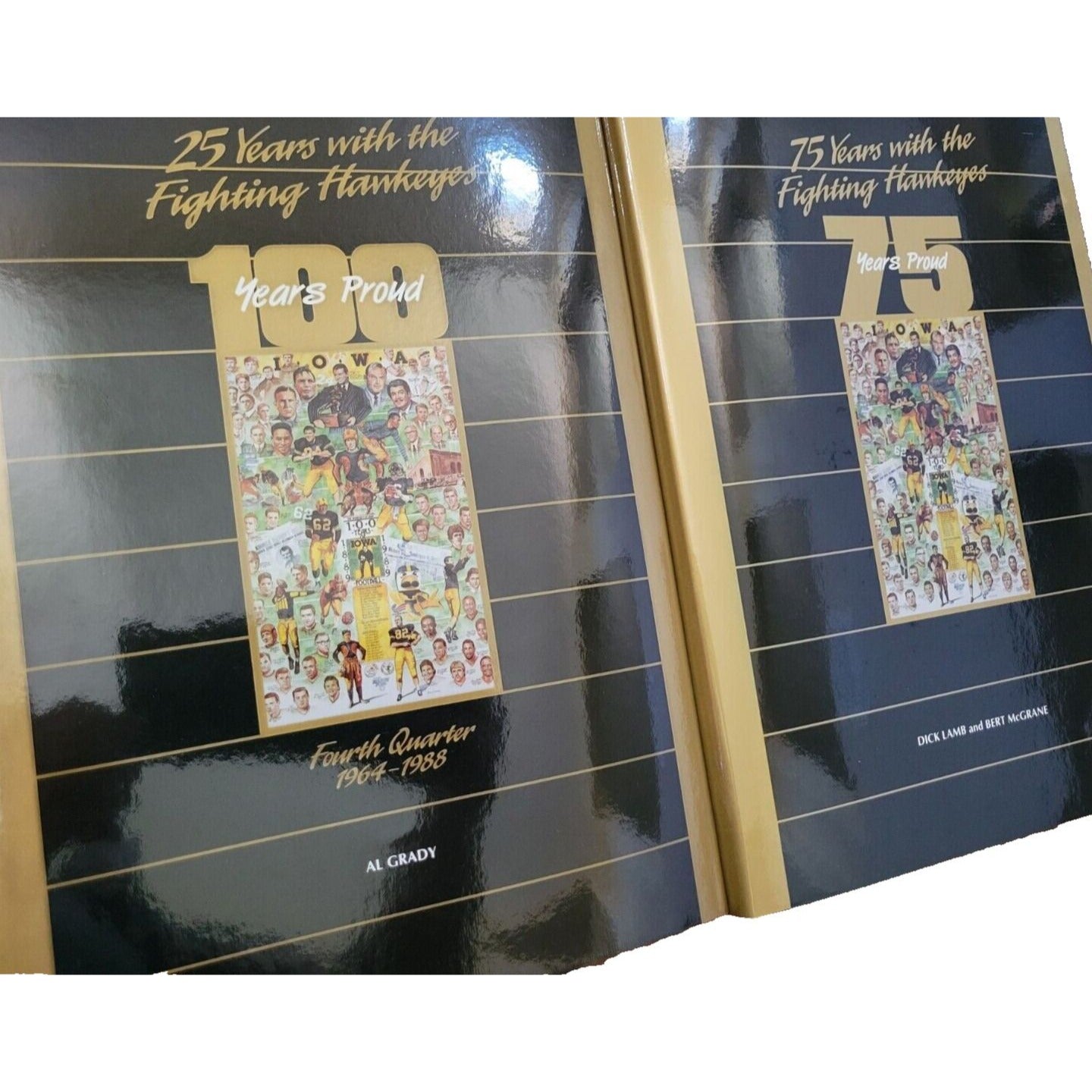 100 Years of Iowa Football ; HC slipcase, 2 volumes