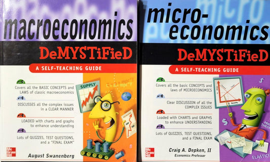Macroeconomics and Microeconomics Demystified 2 Book Lot