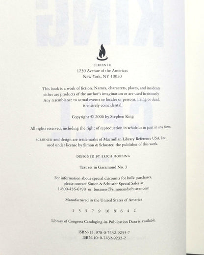 Cell a novel by Stephen King 1st Edition