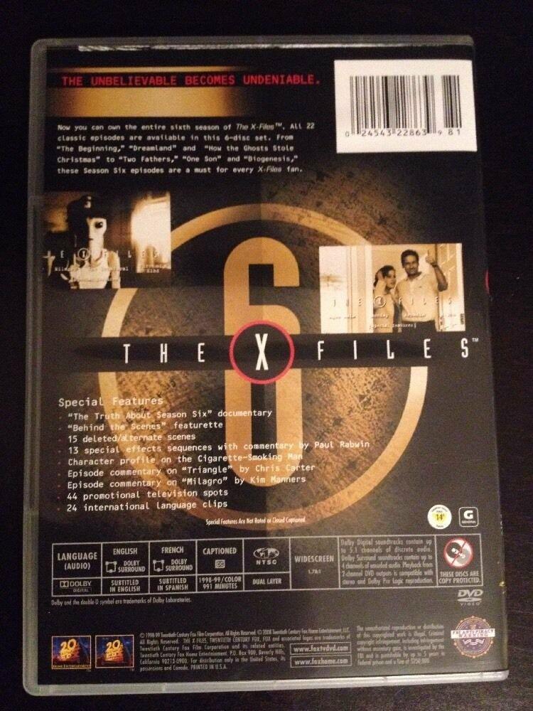 The X-Files - The Complete Sixth Season * Collector's Edition* DVD)