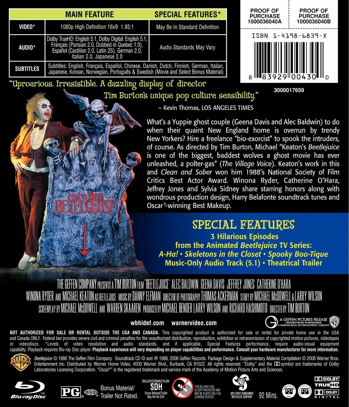 Beetlejuice [Blu-ray]