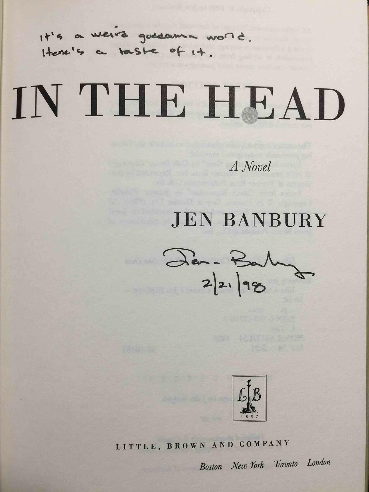 Like a Hole in the Head ; Jen Banbury