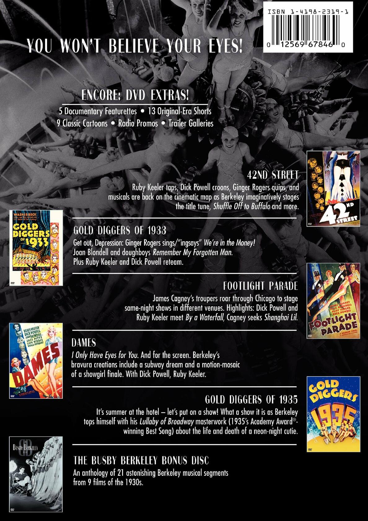 The Busby Berkeley Collection (Footlight Parade / Gold Diggers of 1933 / Dames / Gold Diggers of 1935 / 42nd Street)