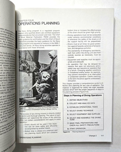 US Navy Diving Manual Volume 1 NAVEDTRA 10476