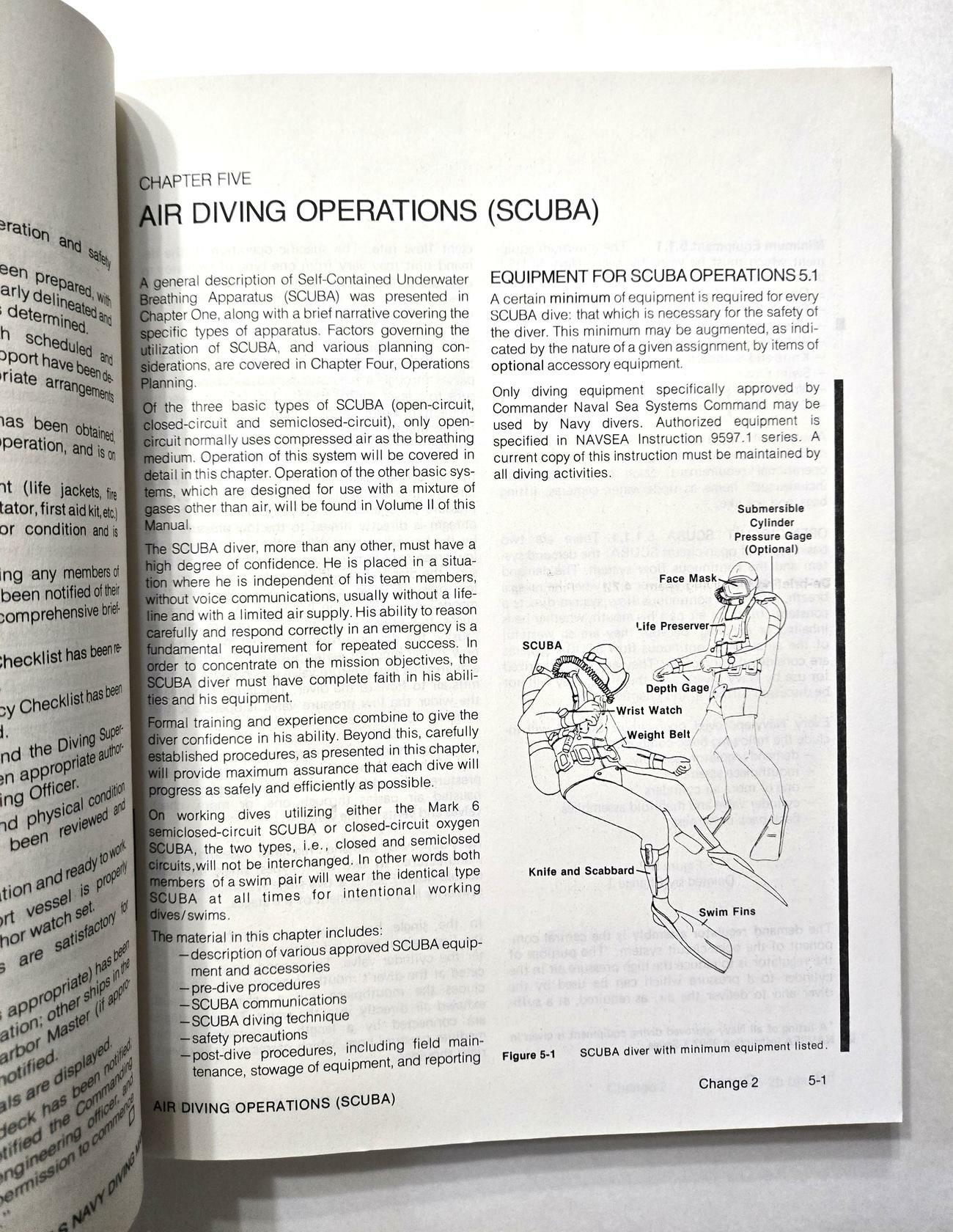US Navy Diving Manual Volume 1 NAVEDTRA 10476