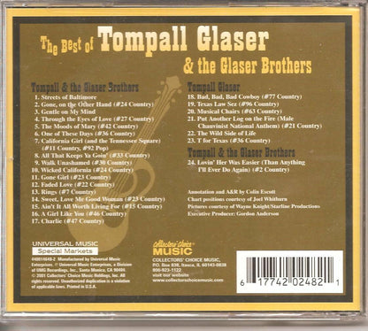 The Best of Tompall Glaser & the Glaser Brothers (CD)