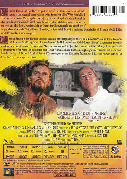 The Agony And The Ecstacy (DVD) Charlton Heston