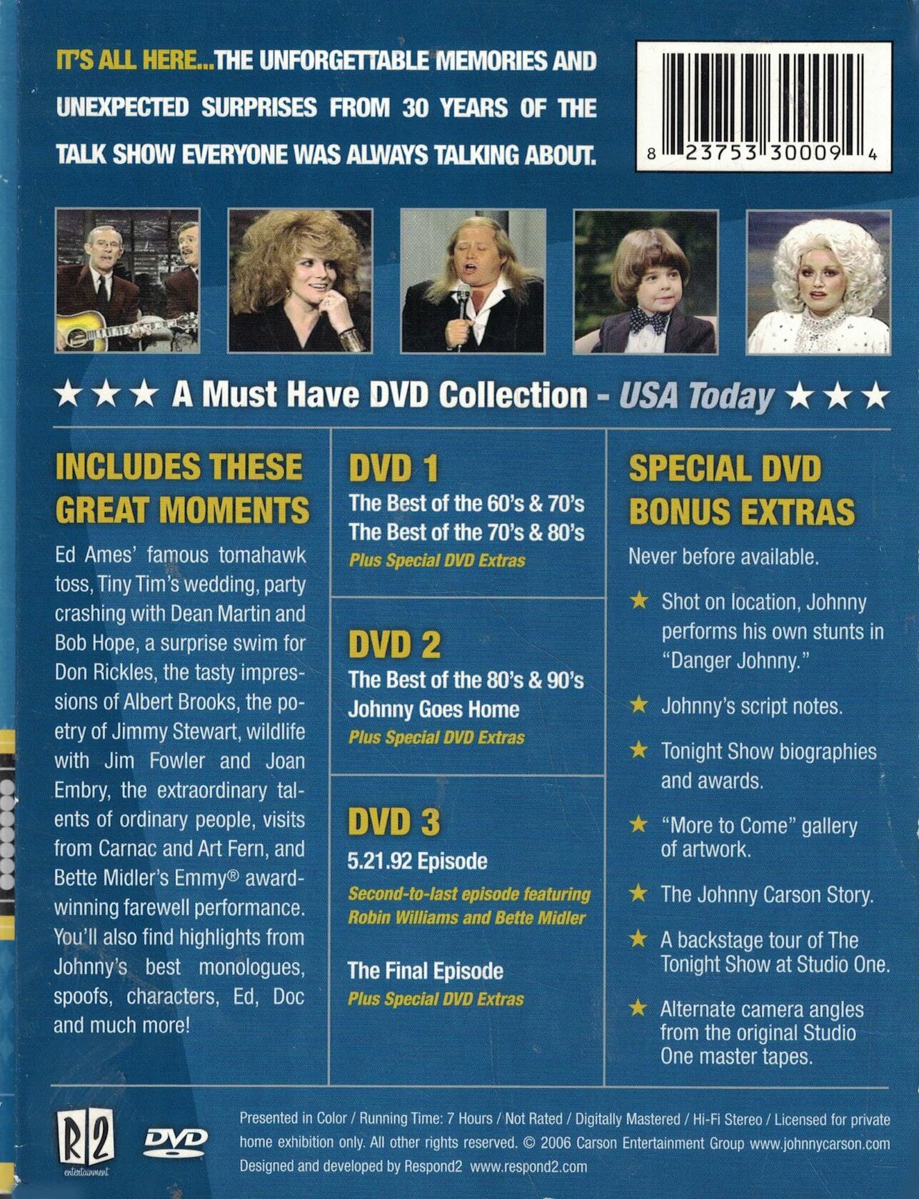 The Ultimate Collection Starring Johnny Carson Volume 1-3 [DVD]