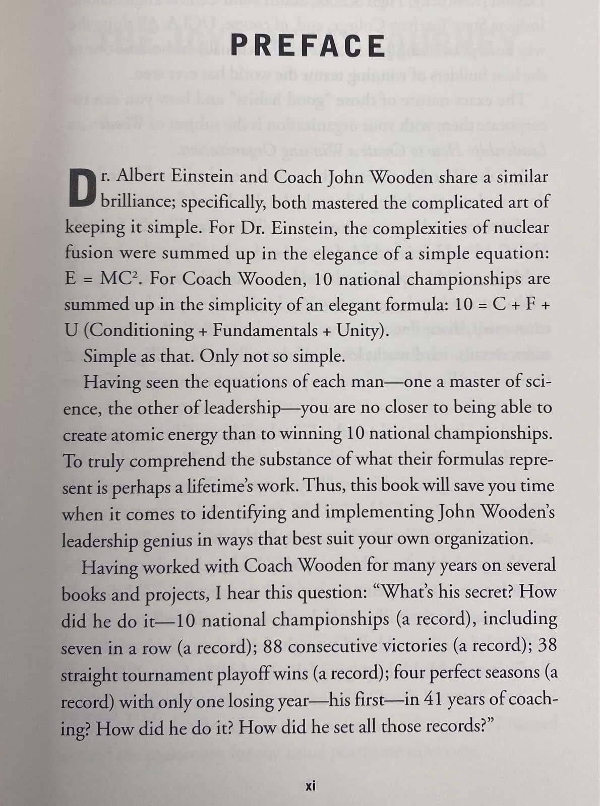 Wooden on Leadership: How to Create a Winning Organization ; John Wooden