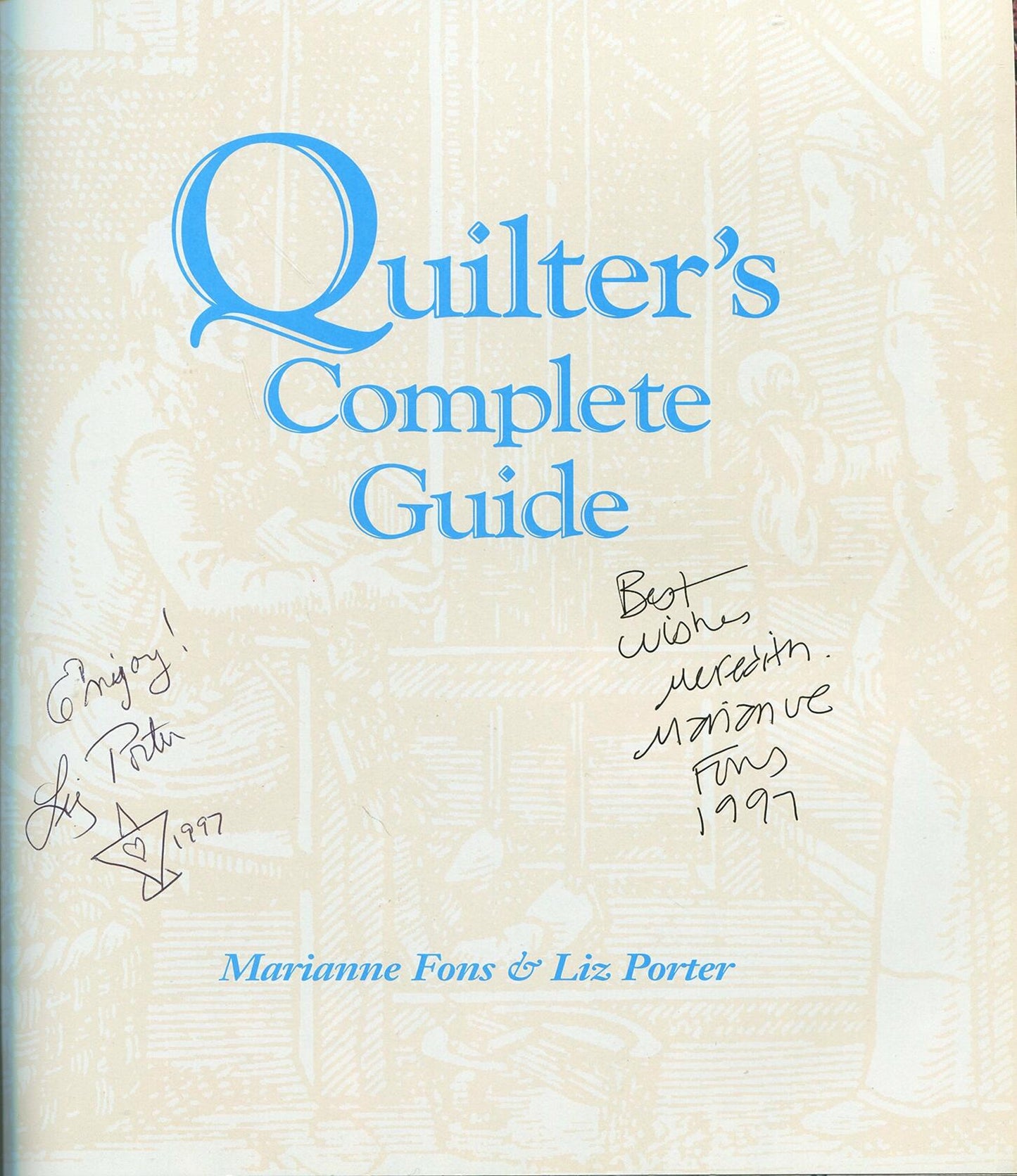 Quilter's Complete Guide [Hardcover] Marianne Fons