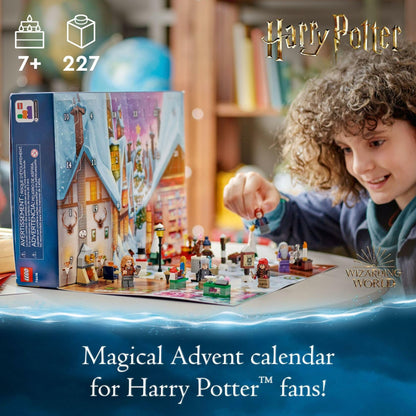 Lego Harry Potter 2023 Advent Calendar 76418 Christmas Countdown Playset with Daily Suprises, Discover New Experiences with This Featuring 18 Hogsmeade Village Mini Builds & 6 Minifigures