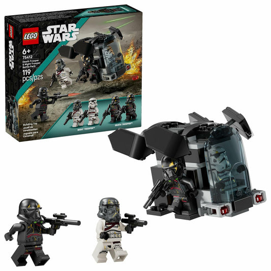 LEGO Star Wars Death Trooper & Night Trooper Battle Pack Kids Toy - Building Set for Pretend Play - Ahsoka Series Model Kit for Boys and Girls, Ages 6+ - Birthday Gift Idea for Movie Fans -75412