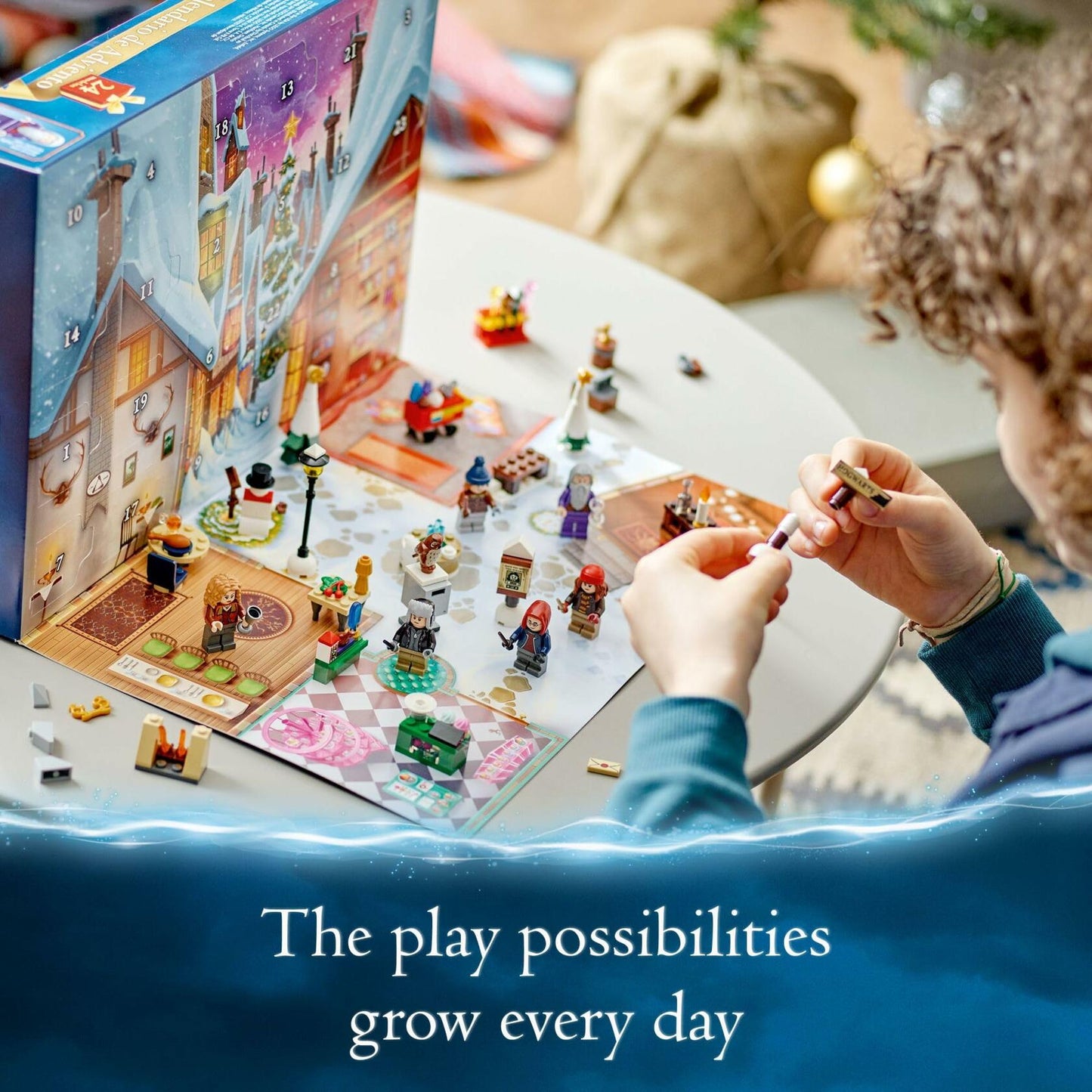 Lego Harry Potter 2023 Advent Calendar 76418 Christmas Countdown Playset with Daily Suprises, Discover New Experiences with This Featuring 18 Hogsmeade Village Mini Builds & 6 Minifigures