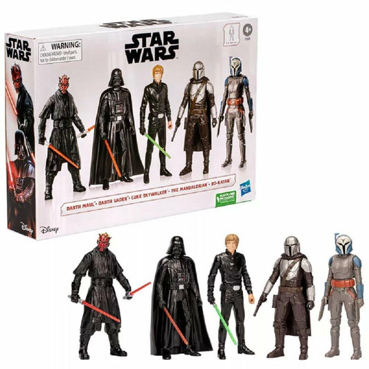 STAR WARS Heroes & Villains Across The Galaxy 6" Action Figure Set - 5pk