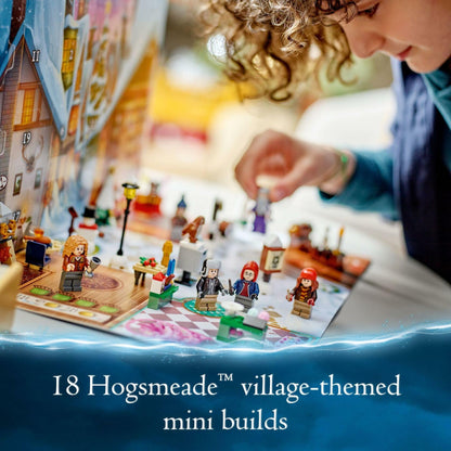 Lego Harry Potter 2023 Advent Calendar 76418 Christmas Countdown Playset with Daily Suprises, Discover New Experiences with This Featuring 18 Hogsmeade Village Mini Builds & 6 Minifigures