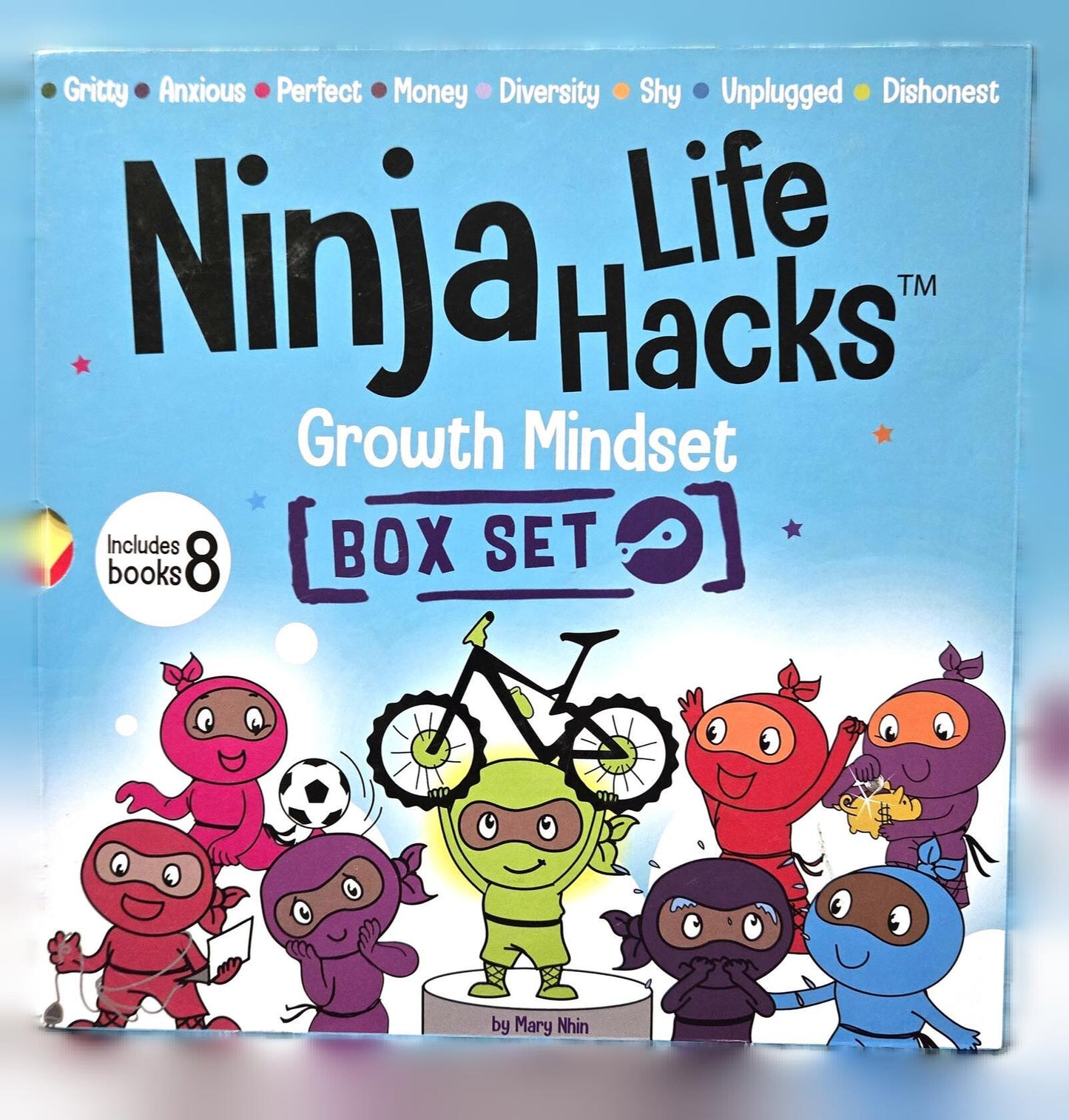 Ninja Life Hacks Growth Mindset 8 Book Box Set (Books 9-16)