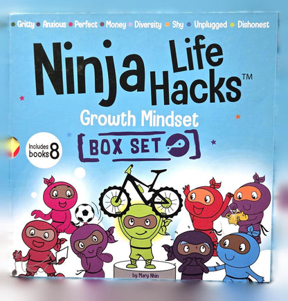 Ninja Life Hacks Growth Mindset 8 Book Box Set (Books 9-16)