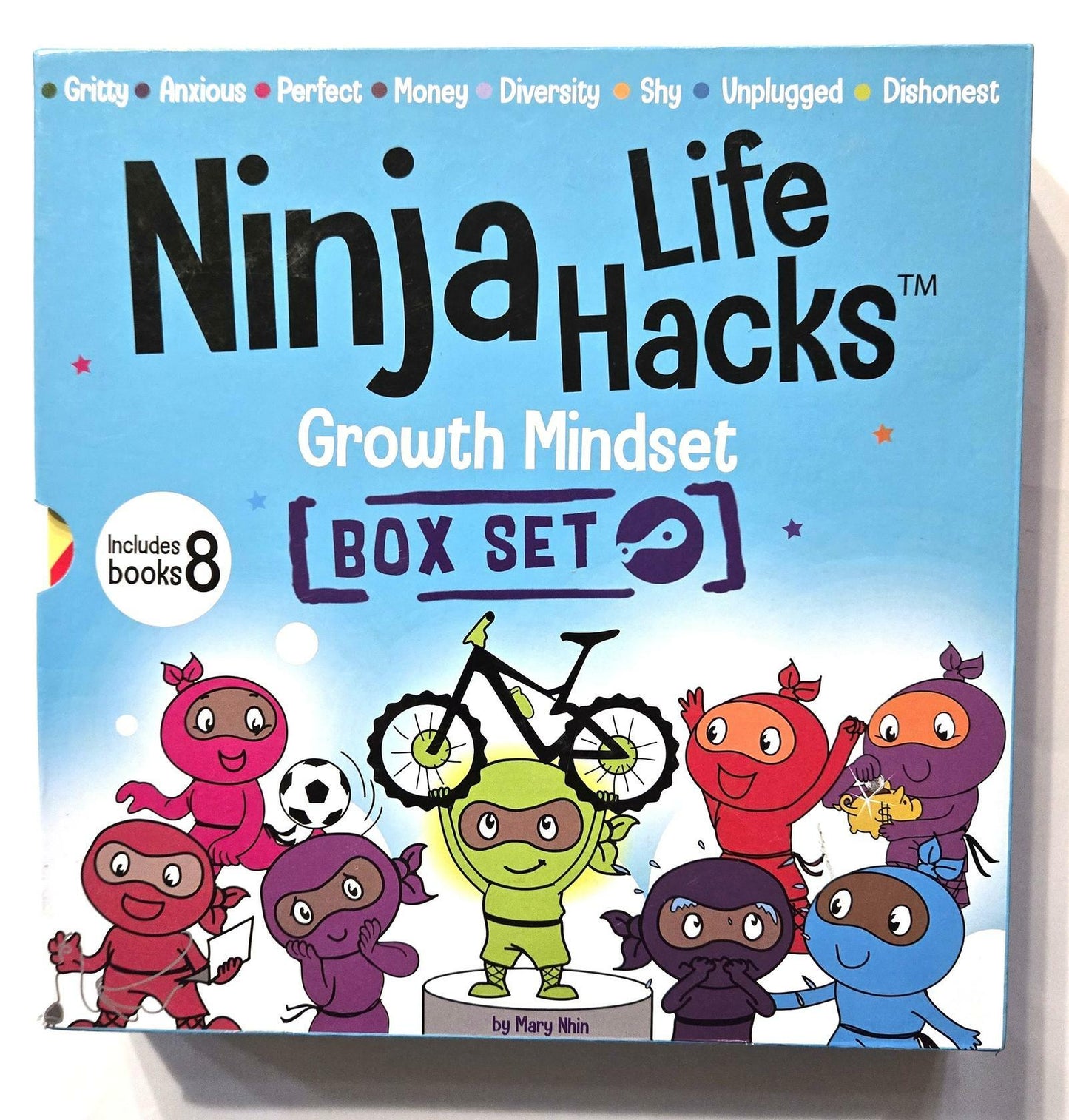 Ninja Life Hacks Growth Mindset 8 Book Box Set (Books 9-16)