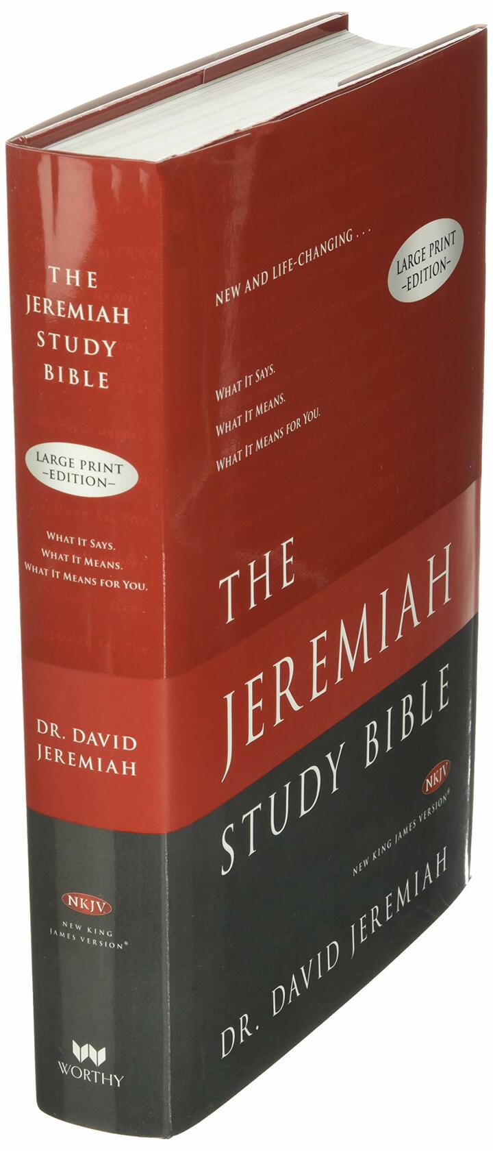 The Jeremiah Study Bible, NKJV Large Print Edition (Hardcover)
