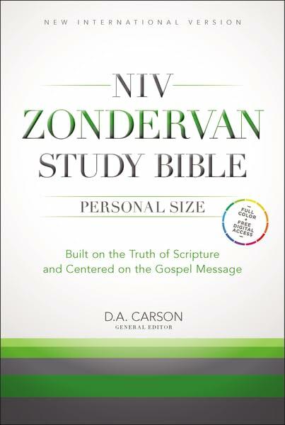NIV Zondervan Study Bible, Personal Size, Hardcover: Built on the Truth of Scripture and Centered on the Gospel Message