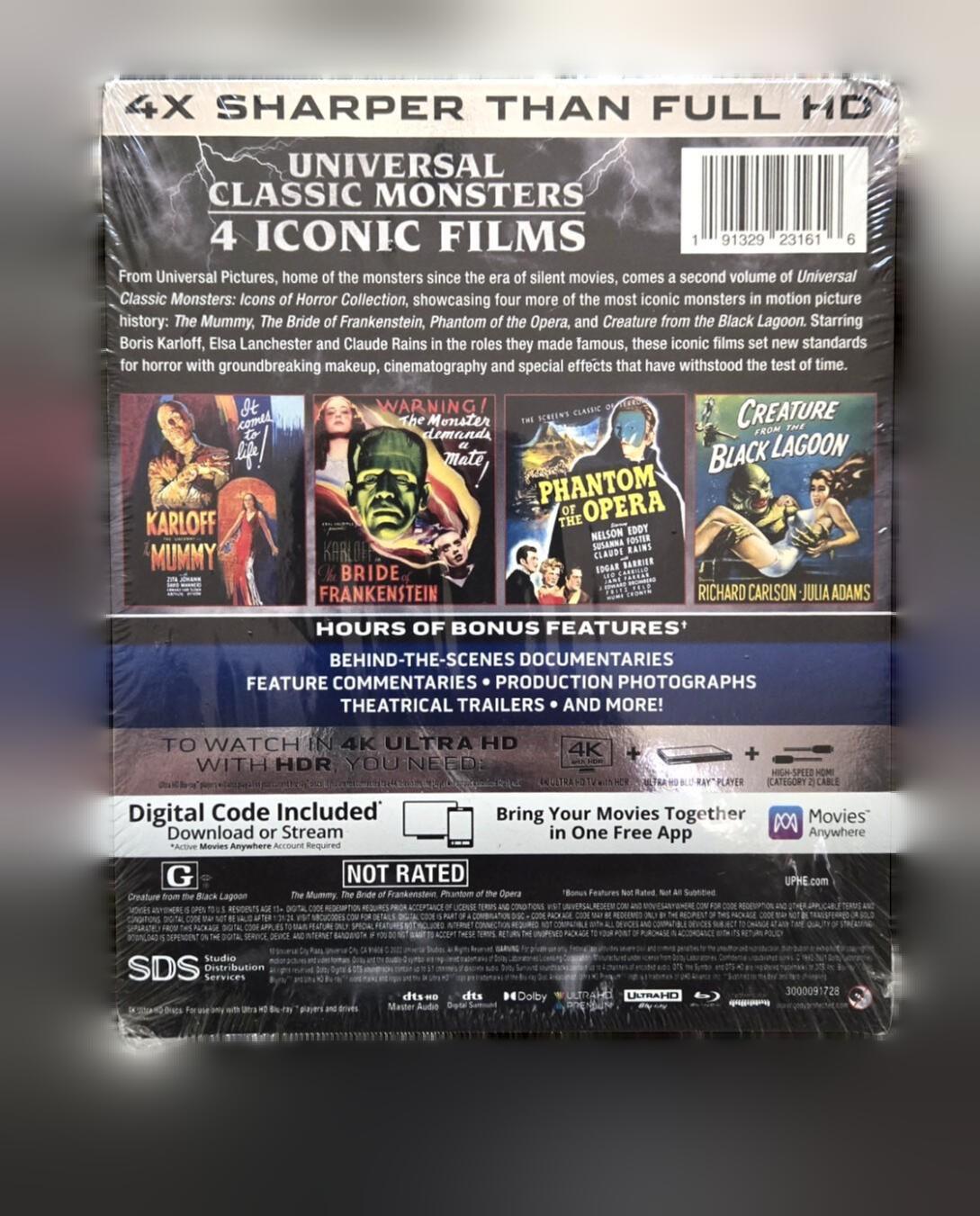 Universal Classic Monsters: Icons of Horror Collection (The Mummy / The Bride of Frankenstein / Phantom of the Opera / Creature from the Black Lagoon)