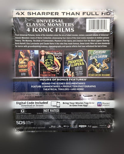 Universal Classic Monsters: Icons of Horror Collection (The Mummy / The Bride of Frankenstein / Phantom of the Opera / Creature from the Black Lagoon)
