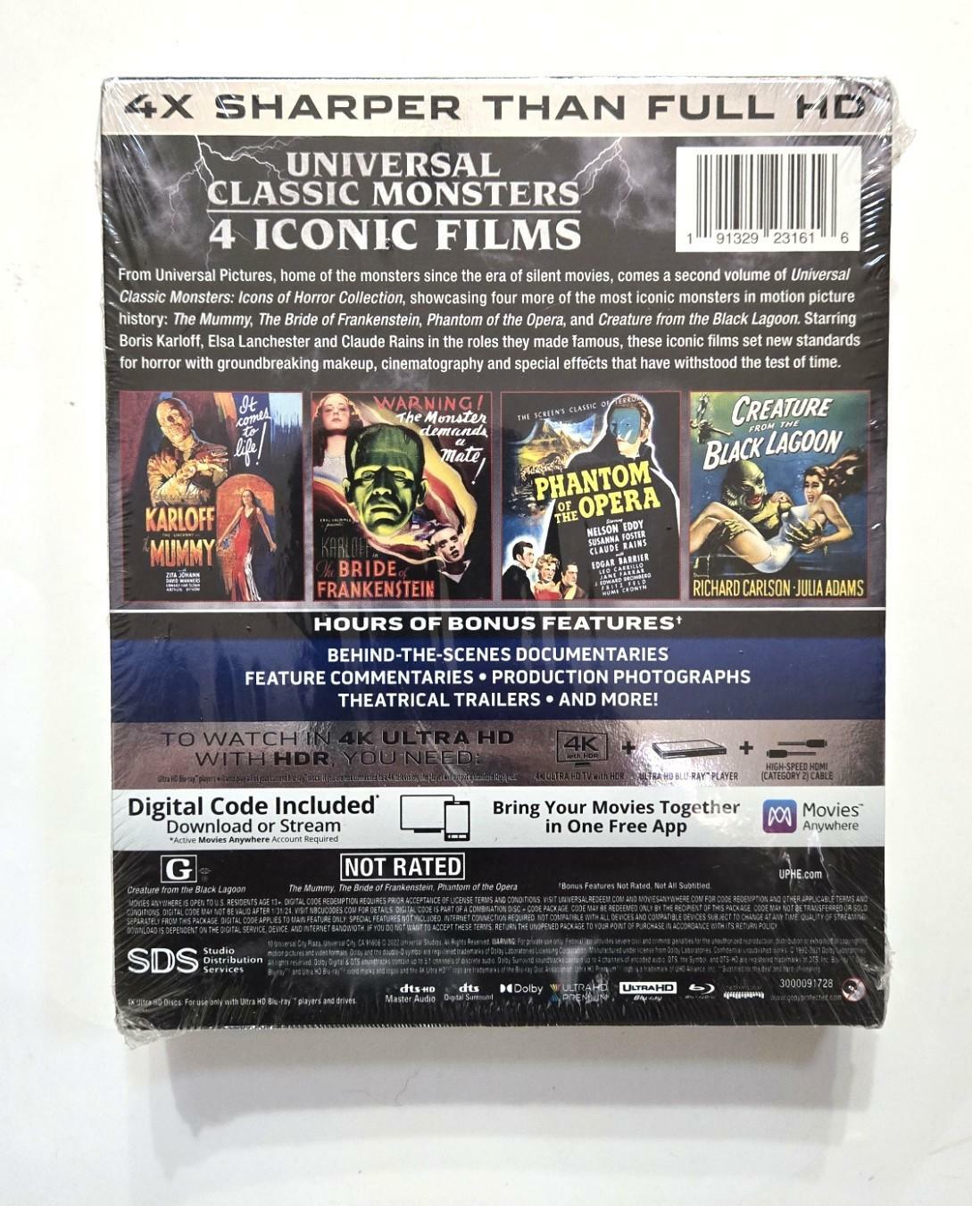 Universal Classic Monsters: Icons of Horror Collection (The Mummy / The Bride of Frankenstein / Phantom of the Opera / Creature from the Black Lagoon)