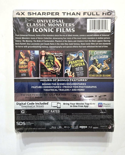 Universal Classic Monsters: Icons of Horror Collection (The Mummy / The Bride of Frankenstein / Phantom of the Opera / Creature from the Black Lagoon)