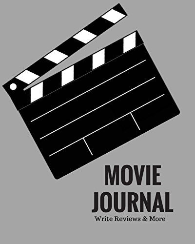 Movie Journal Write Reviews & More: Grey Design | Perfect Gift for Movie Lovers | Movie Journal | Keep A record Of All The Movies You Have Watched & ... More Features | 8 x 10” Large (Film Reviews)