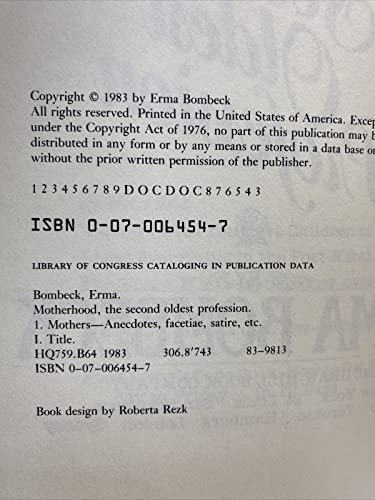 Motherhood: The Second Oldest Profession