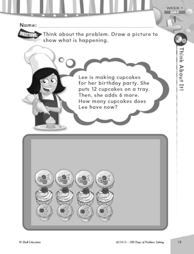 180 Days of Problem Solving for 1st Grade – Build Math Fluency with this 1st Grade Math Workbook (180 Days of Practice)