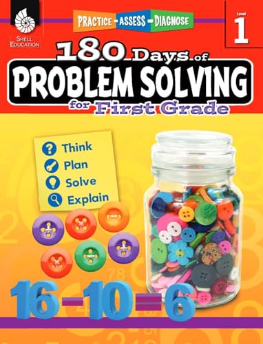 180 Days of Problem Solving for 1st Grade – Build Math Fluency with this 1st Grade Math Workbook (180 Days of Practice)