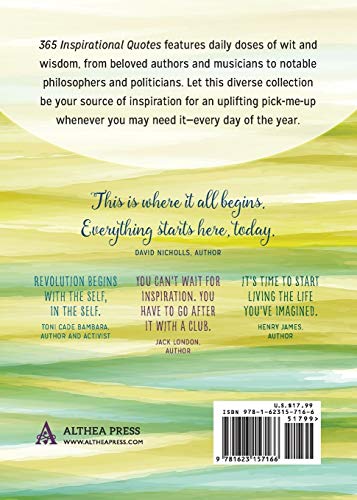 365 Inspirational Quotes: A Year of Daily Wisdom from Great Thinkers, Books, Humorists, and More (Inspirational Books)