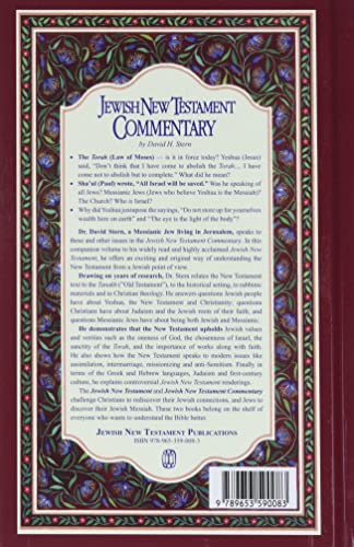 Jewish New Testament Commentary: A Companion Volume to the Jewish New Testament