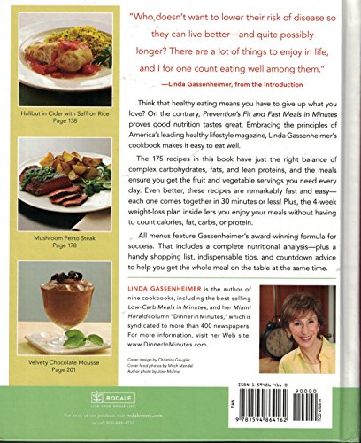 Prevention's Fit and Fast Meals in Minutes: Over 175 Delicious, Healthy Recipes in 30 Minutes or Less