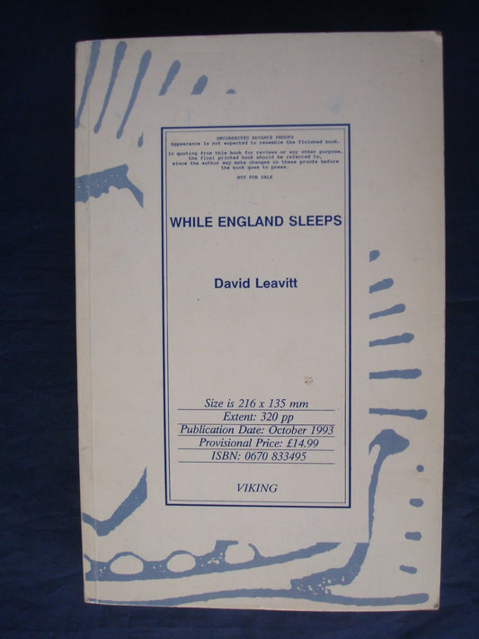 While England Sleeps: A Novel