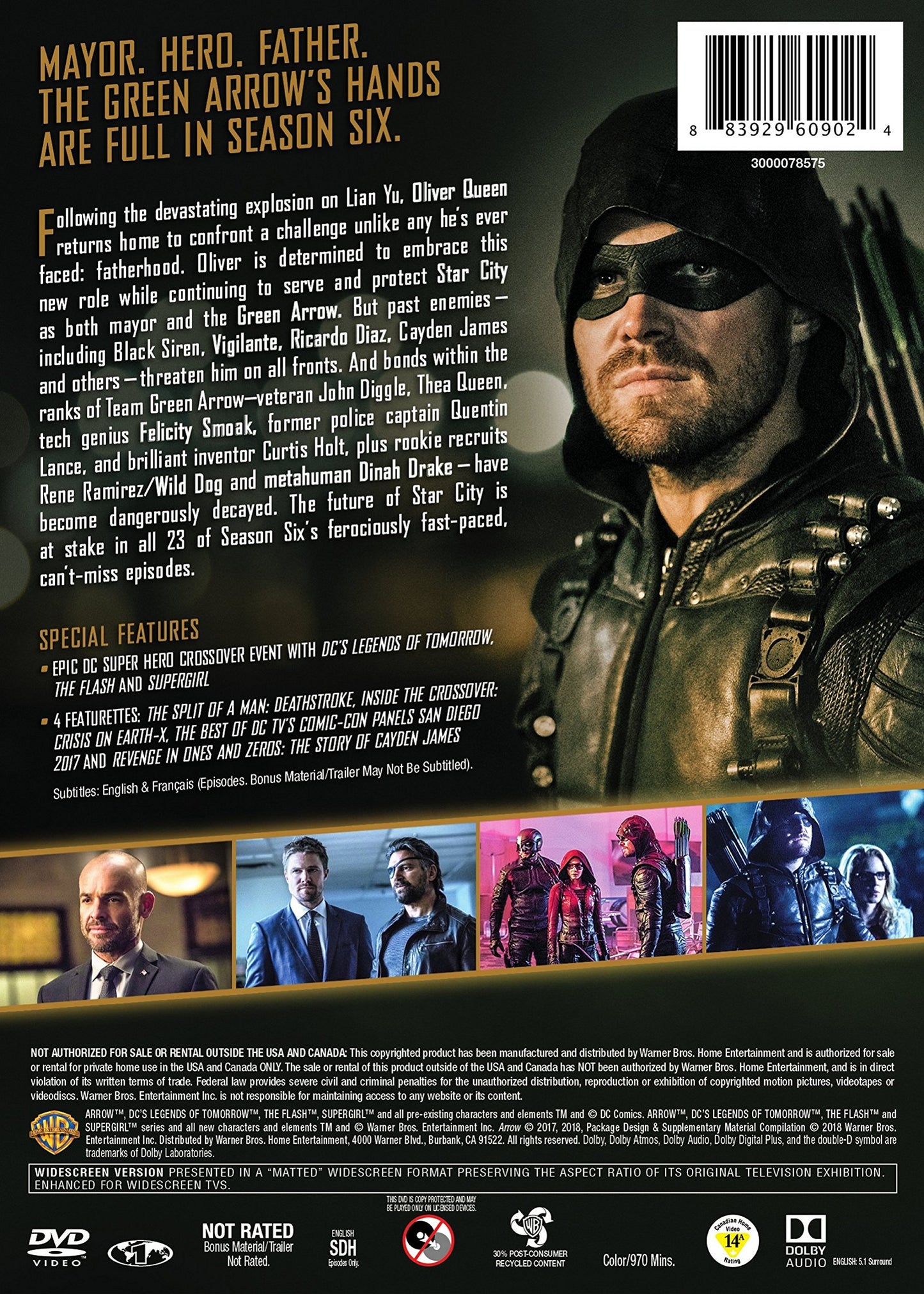 Arrow: The Complete Sixth Season (DVD)